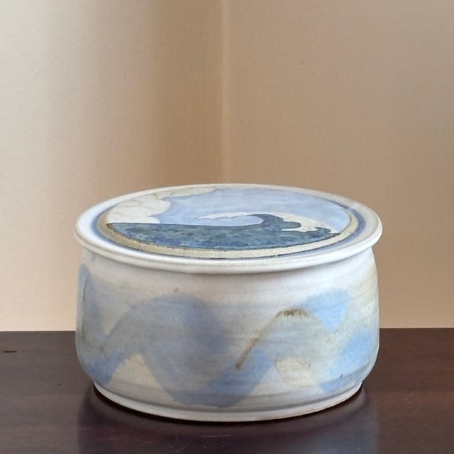 Ocean Wave Studio Pottery Box For Sale - Image 13 of 18