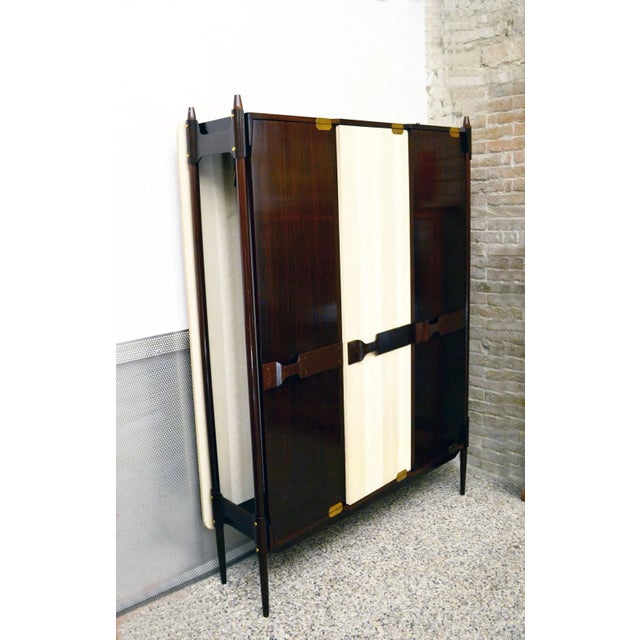 Mid-Century Modern Wardrobe attributed to Gianfranco Frattini for Esposizione Permanente Mobili Cantù, 1950s For Sale - Image 3 of 13