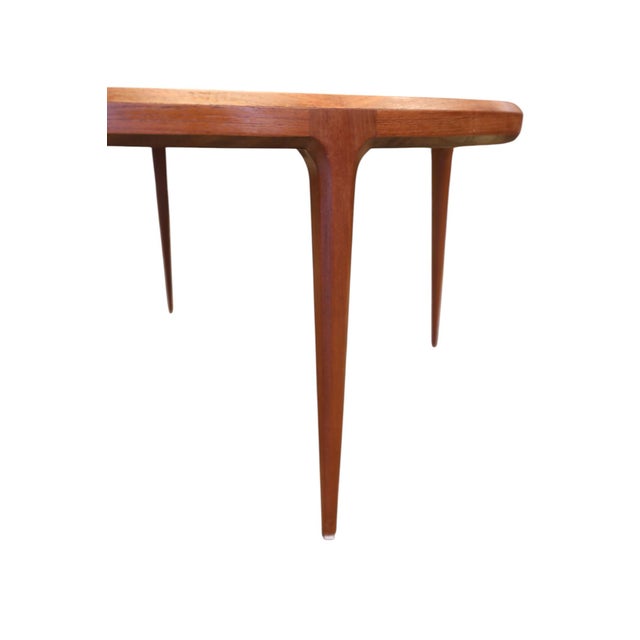 Wood Round Teak Coffee Table by Johannes Andersen for CFC Silkeborg, 1960s For Sale - Image 7 of 18