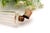 Glass Perfume Bottle with Gold Lid For Sale - Image 4 of 6