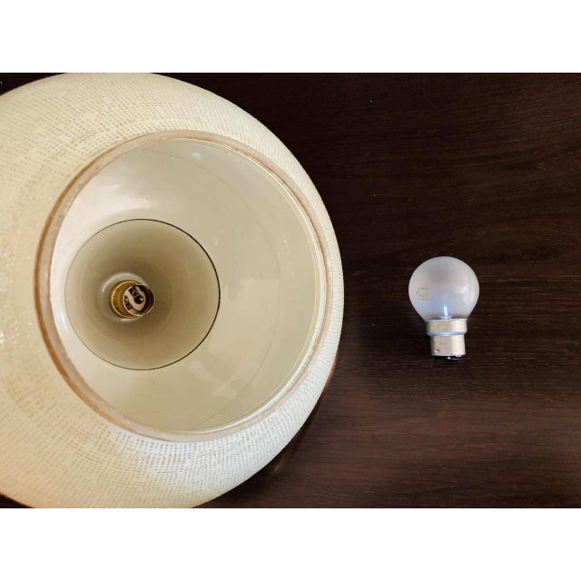 Mid-Century UFO Pendant Light in Opaline Glass, 1960s For Sale - Image 9 of 16