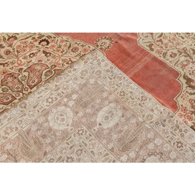 Late 18th Century Antique Haji Jalili Tabriz Rug 9'4'' x 12'5'' For Sale - Image 4 of 12