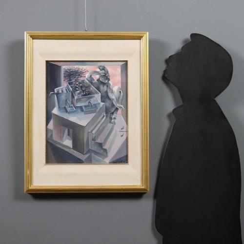 Oil on canvas. Signature, title, and date on the back. Ercole Pignatelli, originally from Salento but now living in Milan...