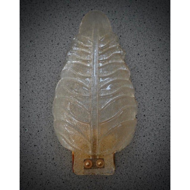 Murano Art Glass Gold Graniglia and Brass Wall Light and Sconces, 2000 For Sale - Image 10 of 10