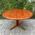 Dyrlund Vintage 1970s Danish Modern Teak Pedestal Base Extension Dining Table For Sale - Image 4 of 12