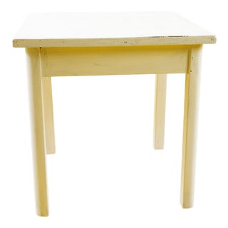 Minimalist White Wood Table For Sale