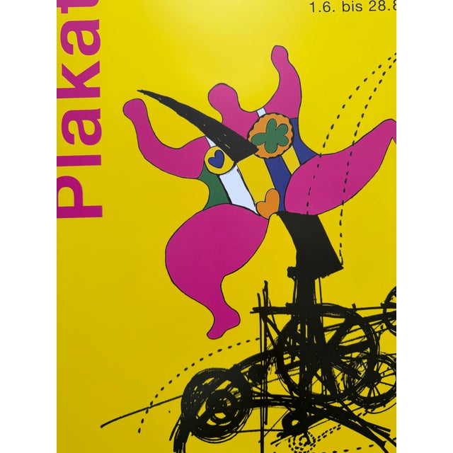 Black Exhibition Poster with Jean Tinguely from Niki De Saint Phalle, Germany, 2005 For Sale - Image 8 of 8