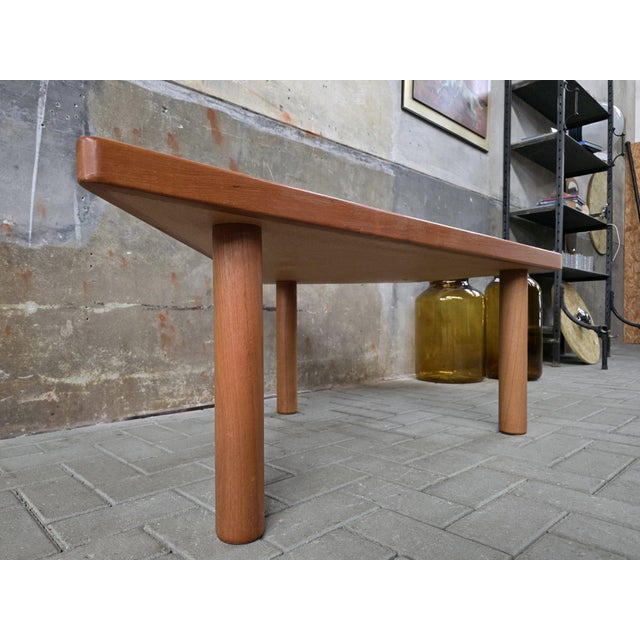 Mid-Century Modern Teak Coffee Table by L. Sallingboe for Jelling Keramik, Denmark, 1970s For Sale - Image 6 of 12