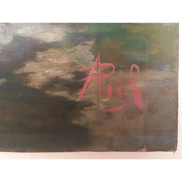 Impressionist 19th Century Mountain Landscape Oil Painting by Anton Pick, Framed For Sale - Image 3 of 6