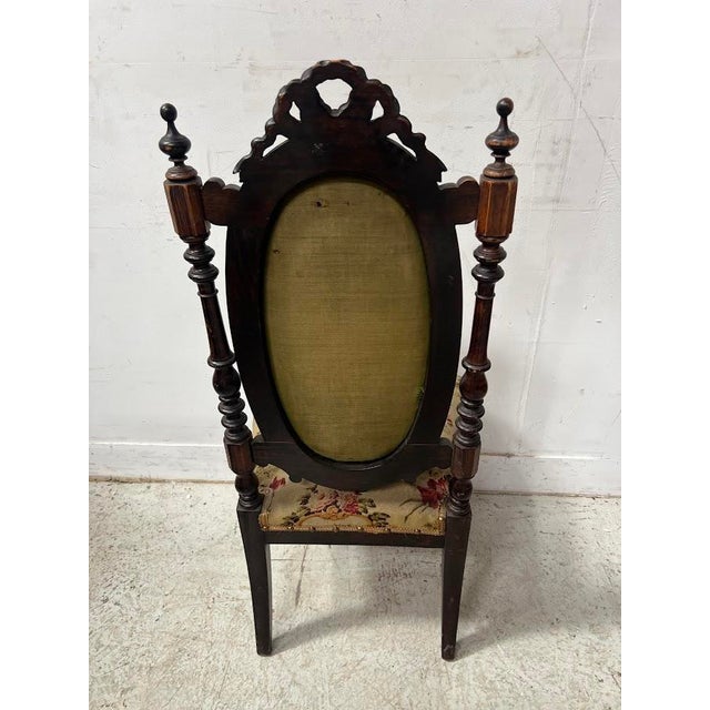 Napoleon III Lounge Chair in Wood For Sale - Image 6 of 14