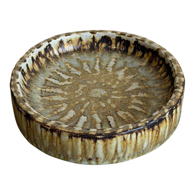 Vintage Mid-Century Modern Gefle Sweden Ceramic Small Plate 1960s For Sale