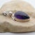 Vintage Amethyst With Pearl Sterling Silver Pendant For Sale - Image 13 of 13