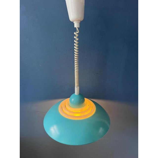 Space Age Blue UFO Pendant Lamp by Knud Christensen For Sale - Image 12 of 12