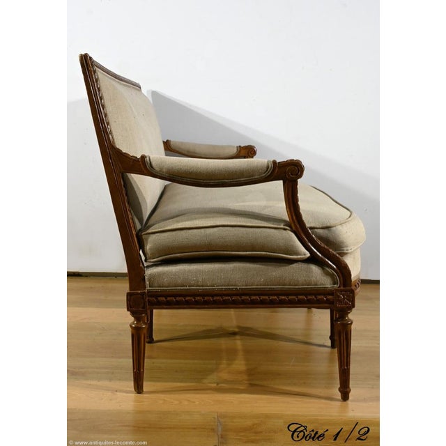 Early 19th Century Louis XVI Stained Beech Bench For Sale - Image 18 of 18