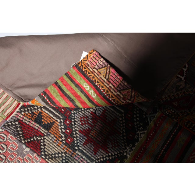 Textile Handmade Anatolian Kilim Patchwork Rug Using Vintage Wool Kilims -5' 9'' X 8' For Sale - Image 7 of 9