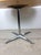 Mid Century Modern Round Dining Table With Butcher Block Top and Chrome Base For Sale In Philadelphia - Image 6 of 15