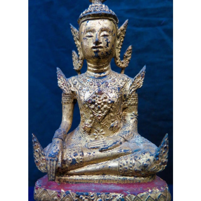 Early 20th Century Bodhisattva Bronze Sculpture For Sale - Image 4 of 11