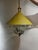 Mid-Century Modern Italian Yellow and Brass Pendant, 1950s For Sale - Image 3 of 11