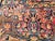 Vintage Persian Yazd Rug, Hand-Knotted Wool, Allover Floral Pattern, Navy & Red, 9x12 For Sale - Image 18 of 18