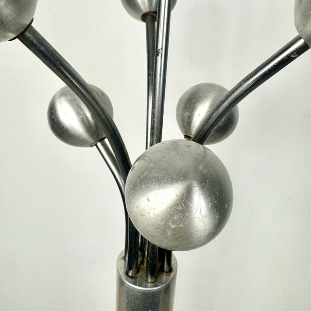 Mid-Century Sputnik Steel Coat Rack, Italy, 1970s For Sale - Image 6 of 9