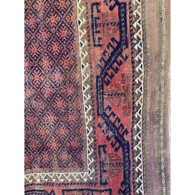 Antique Turkmen Baluch Rug, 1890s For Sale - Image 12 of 18