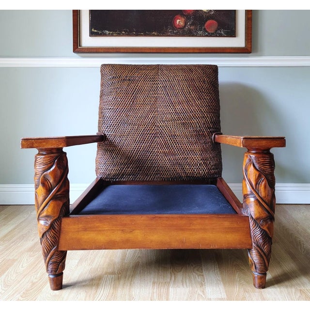 1990s Attributed to Ralph Lauren Safari Lounge Chair For Sale - Image 11 of 18