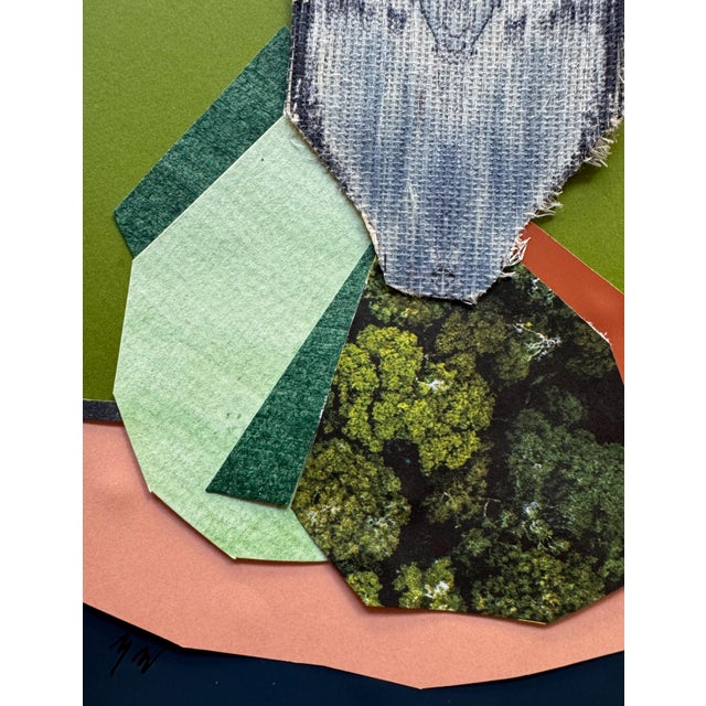 "Pop Music 20" Original Mixed-Media Collage on Paper by Zac Woodiel For Sale In Little Rock - Image 6 of 9