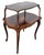 Antique French Louis XV Floral Inlay Rosewood & Bronze Double Tier Dessert Table For Sale In New York - Image 6 of 15