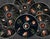 A striking set of six Henriot Quimper oyster plates, each hand-painted by celebrated Quimper artist Guy Trévoux. Finished...