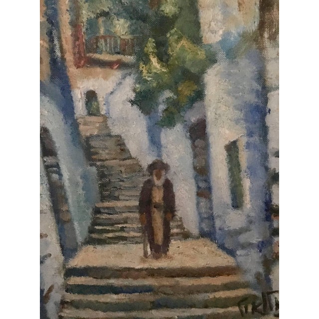 Arieh Allweil, Rabbi in Jerusalem, Oil Painting Austrian Israeli Modernist Tel Aviv Museum For Sale - Image 4 of 5