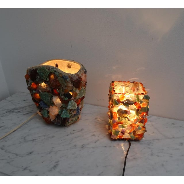 Vintage Brutalist Table Lamp, 1950s, Set of 2 For Sale - Image 12 of 17