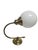 Art Deco Metal Wall Lamp, Poland, 1950s For Sale - Image 3 of 8