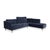 Fabric Osaka Corner Sofa in Blue with Headrests Manual Function from BoConcept For Sale - Image 4 of 16
