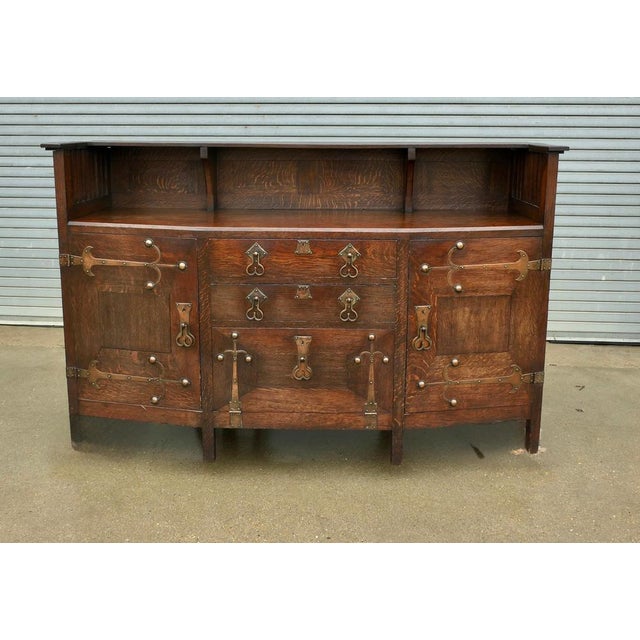 Sideboard Designed for Liberty by Leonard Wyburd Beautiful Piece of Progressive Arts and Crafts Furniture. This Large...