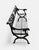 1990s Victorian Style Cast Iron Lyre & Eagle Garden Bench For Sale - Image 4 of 7