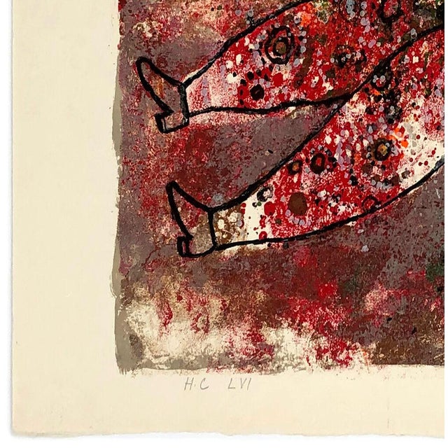 Contemporary Theo Tobiasse Untitled, From the Song of Songs of King Solomon (Hand Signed Lithograph), 1975 For Sale - Image 3 of 3