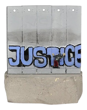 Banksy, Wall Section (Justice), Resin Sculpture