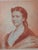 19th Century Hand Drawn Original Sanguine Portrait of a Young Woman - Signed For Sale - Image 9 of 13