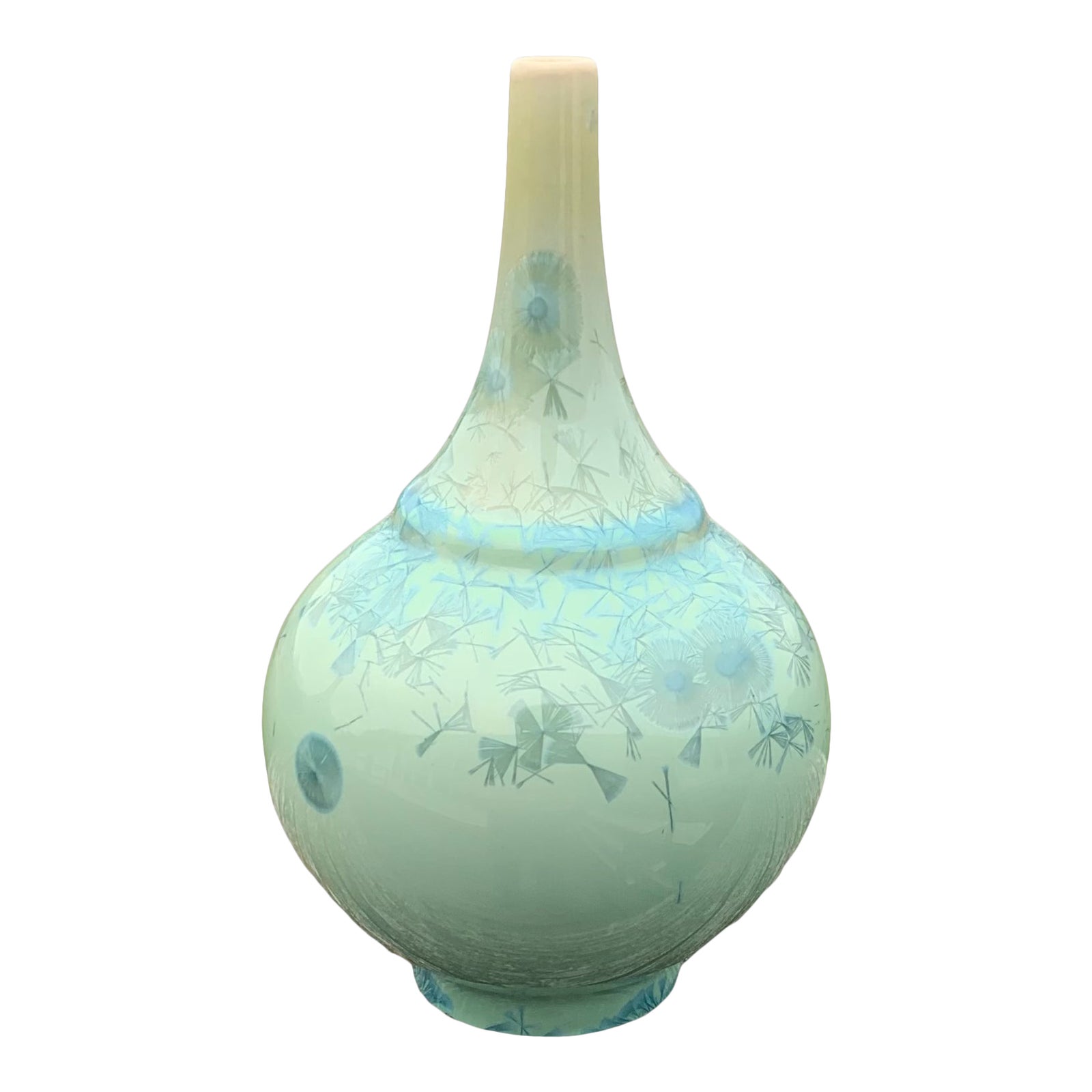 Vintage Hand Thrown Studio Pottery Crystalline Glaze Bud Vase Signed ...