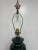 Dark Green Mid 20th Century Hollywood Regency Green Ceramic Table Lamp Brass Base Vintage 30” Tall For Sale - Image 8 of 12