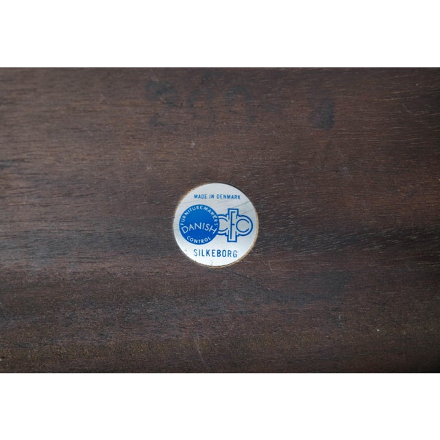 Rosewood Coffee Table with Blue Tiles by Johannes Andersen for CFC Silkeborg, 1960s For Sale - Image 15 of 17