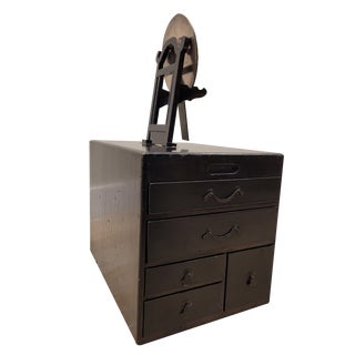 Dresser with Mirror in Lacquered Black, Japan, 1880s For Sale