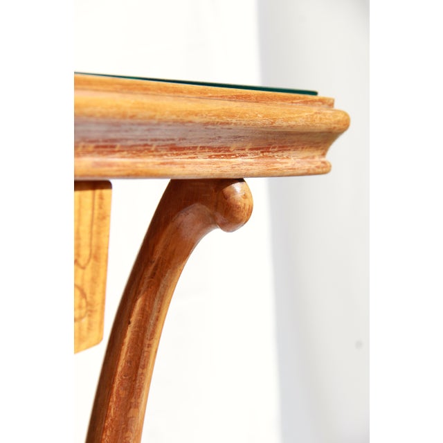 Mid-Century Modern Vintage Art Deco Hall Table, Italy, 1950s For Sale - Image 3 of 18