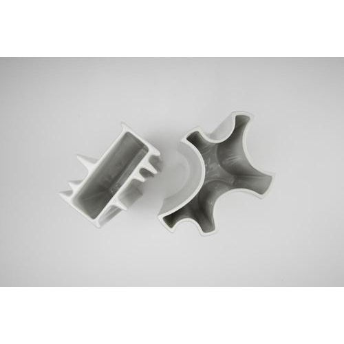 1960s Ceramic Flower Vases by Angelo Mangiarotti for Brambilla, 1968, Set of 2 For Sale - Image 5 of 9