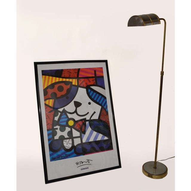 Wood Romero Britto Colorful Pop Art Dog Print 'Ginger' Mid-Century Modern 2010 For Sale - Image 7 of 16