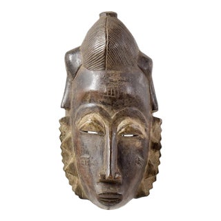 Early 20th Century Yaure Baule Portrait Mask Côte d'Ivoire For Sale