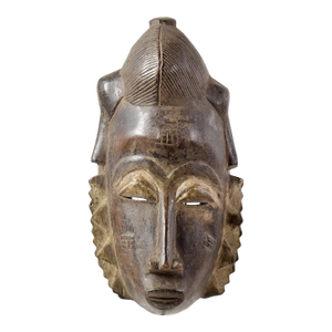 Early 20th Century Yaure Baule Portrait Mask Côte d'Ivoire