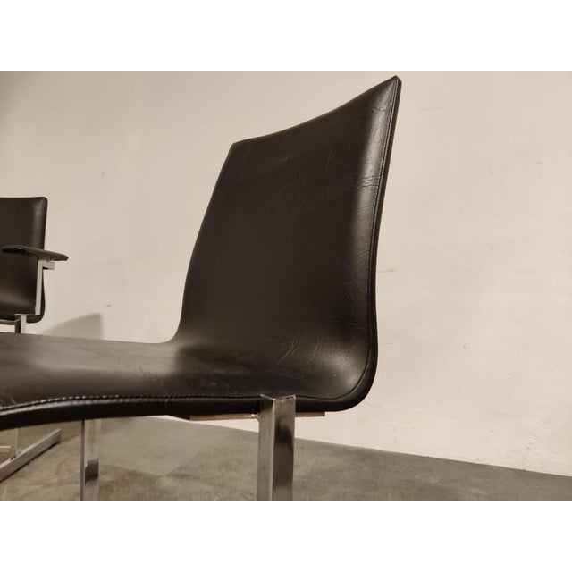 Vintage Chrome Dining Chairs by Rudi Verelst, 1970s, Set of 6 For Sale - Image 11 of 13