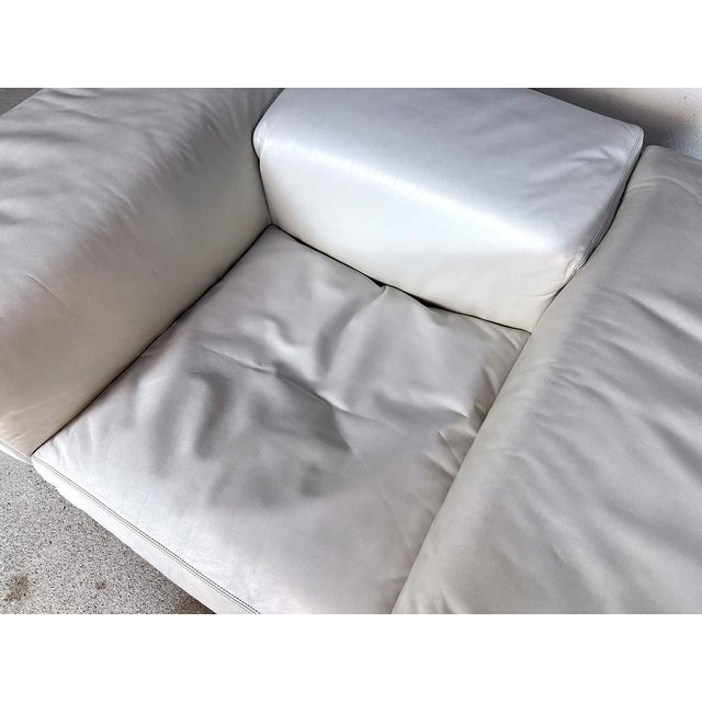 Early Edition Model Brigadier Cubist Leather Armchair by Cini Boeri for Gavina, Italy, 1972 For Sale - Image 6 of 18