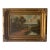 Antique British Countryside Oil Painting in the Manner of E. Horton, Gilt Frame For Sale
